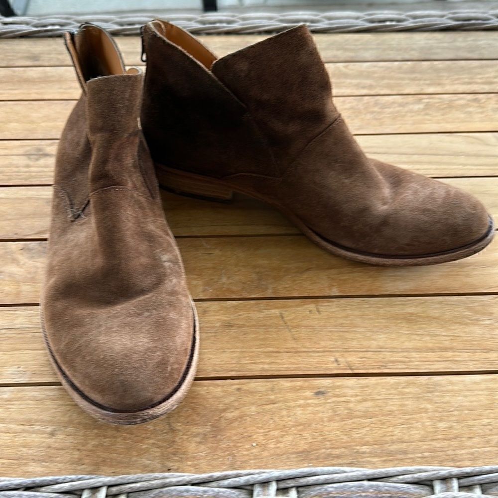 Kork-Ease Renny Brown Suede Ankle Boots 9.5
